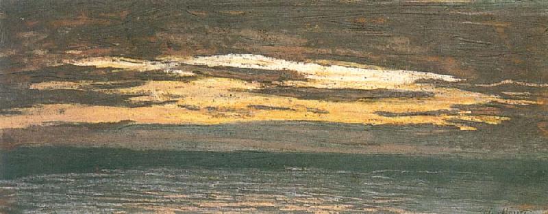 Claude Monet Sun Setting over the Sea Spain oil painting art